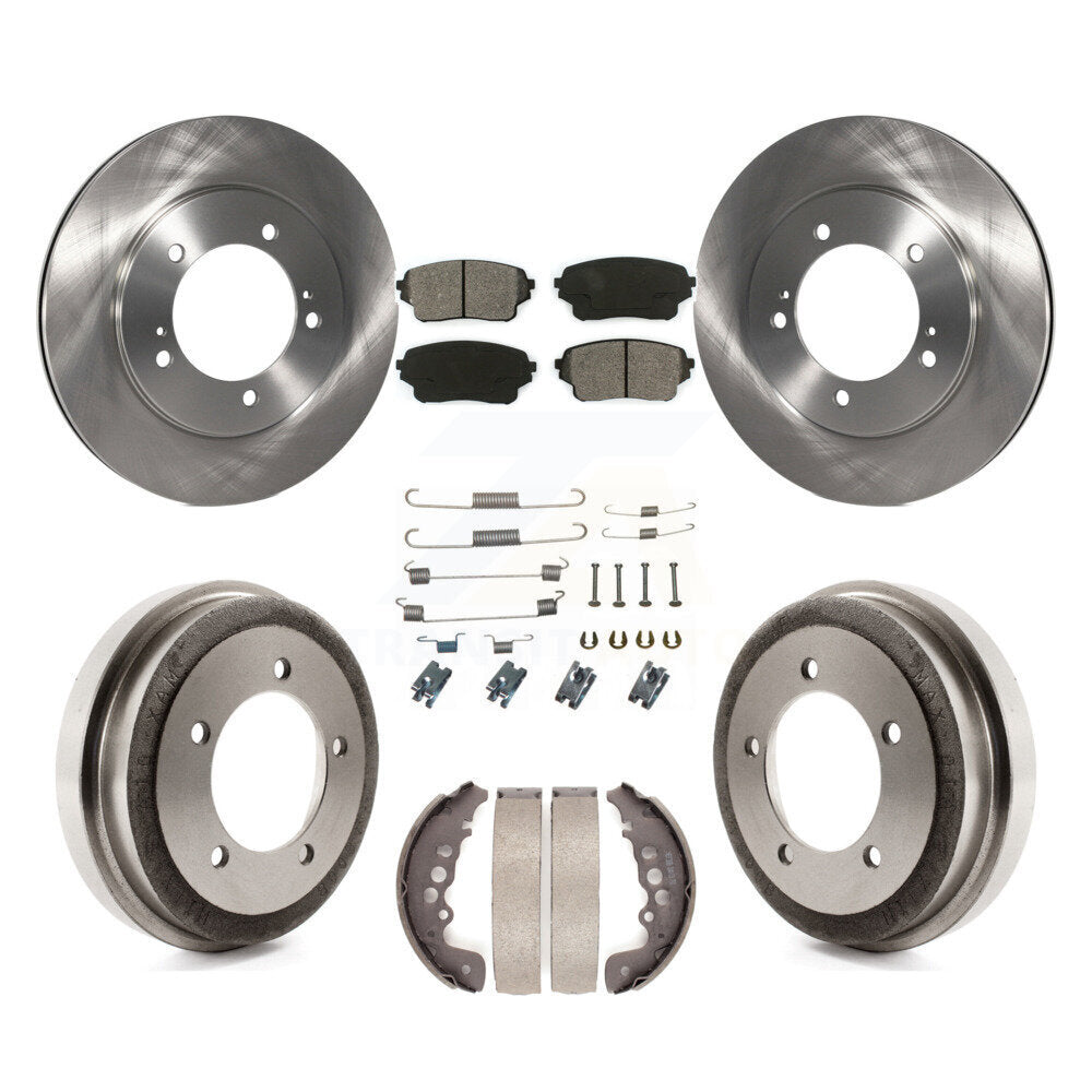 Kit de tambour à plaquettes semi-métalliques pour rotors de frein avant et arrière (7 pièces) pour Suzuki Grand Vitar