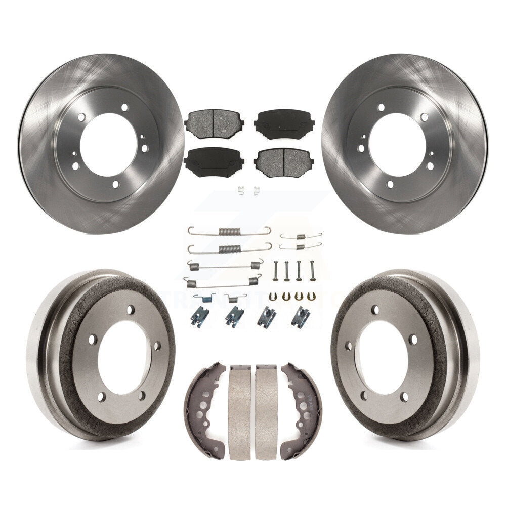 Kit de tambour à plaquettes semi-métalliques pour rotors de frein avant et arrière (7 pièces) pour Suzuki Grand Vitar