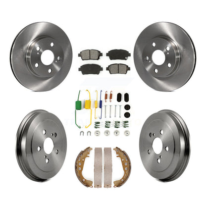 Kit de plaquettes et de tambours semi-métalliques pour rotors de frein avant et arrière (7 pièces) pour Toyota Priu 2008