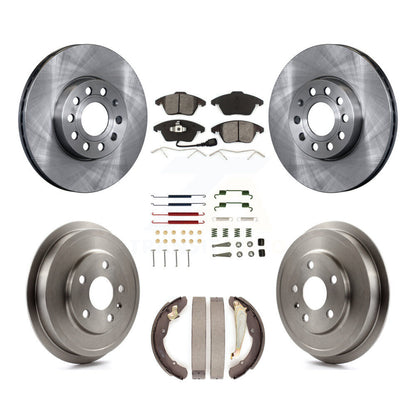 Kit de plaquettes et de tambour semi-métalliques pour Rotor de frein avant et arrière (7 pièces) pour Volkswagen Jett