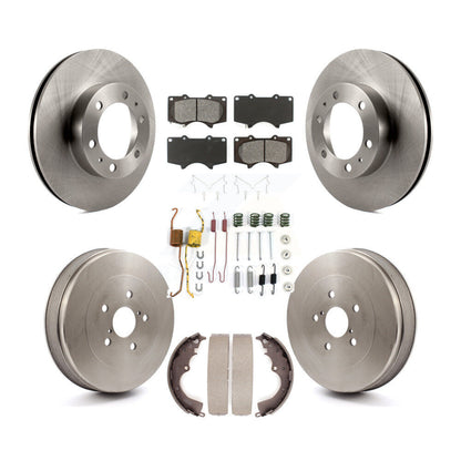 Kit de tambour à plaquettes semi-métalliques pour Rotor de frein avant et arrière (7 pièces) pour Toyota Tacoma RW 15
