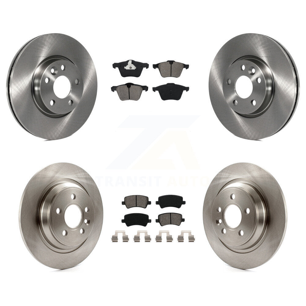 Kit de rotors de frein à disque avant et arrière et plaquettes semi-métalliques pour Volvo V70 K8S-10240