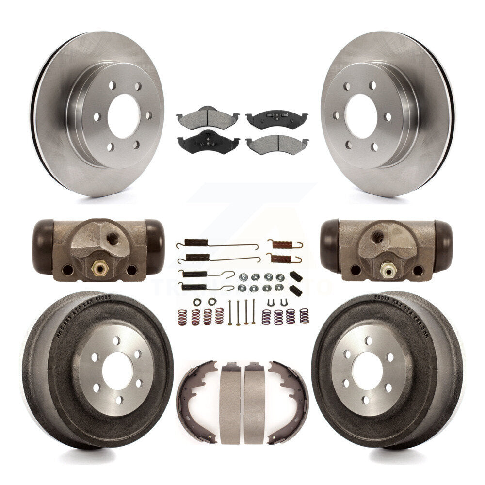 Kit de tambour à plaquettes semi-métalliques pour Rotor de frein avant et arrière (9 pièces) pour Dodge Dakota Durang