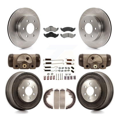 Kit de tambour à plaquettes semi-métalliques pour Rotor de frein avant et arrière (9 pièces) pour Dodge Dakota Durang