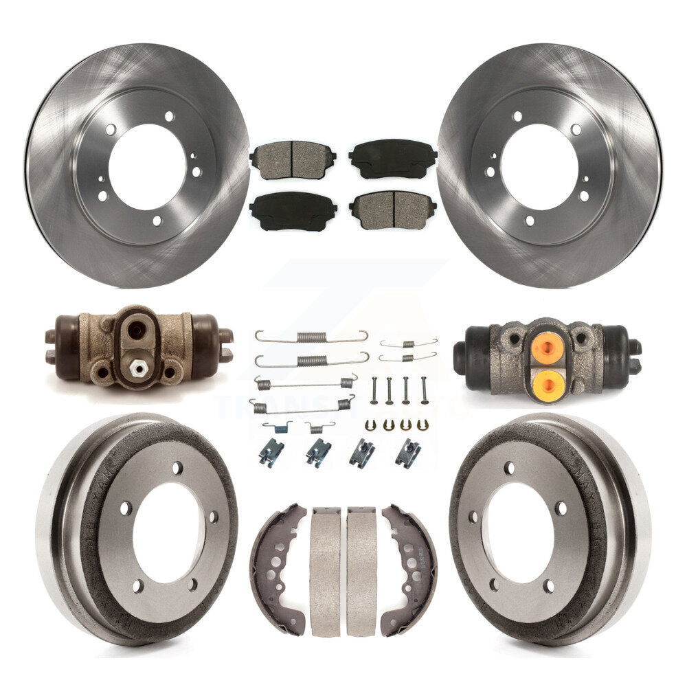 Kit de tambours à plaquettes semi-métalliques pour rotors de frein avant et arrière (9 pièces) pour Suzuki Grand Vitar