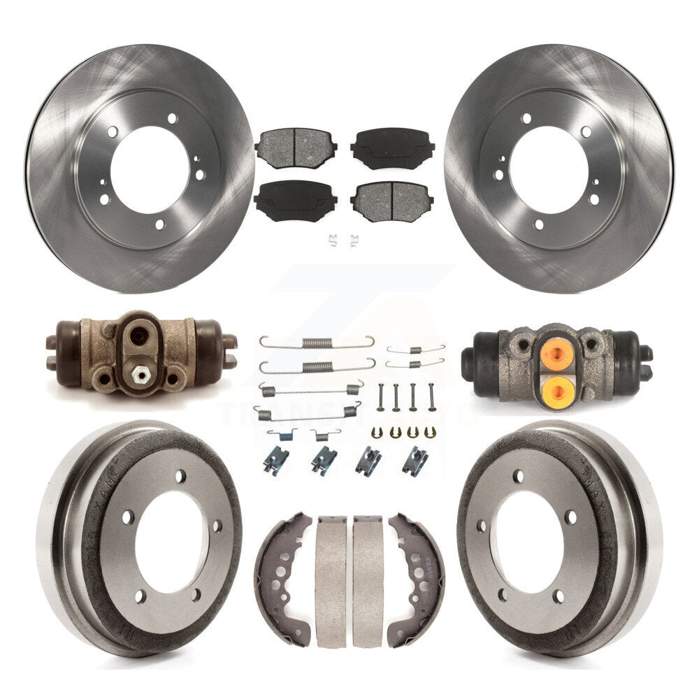 Kit de tambours à plaquettes semi-métalliques pour rotors de frein avant et arrière (9 pièces) pour Suzuki Grand Vitar