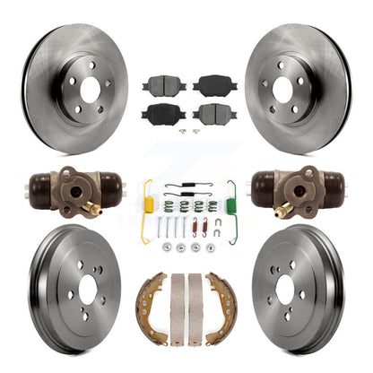 Kit de tambours à plaquettes semi-métalliques pour rotors de frein avant et arrière (9 pièces) pour Toyota Celic 03-05