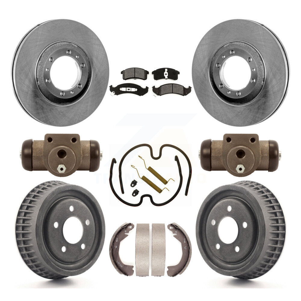 Kit de tambour à plaquettes semi-métalliques pour Rotor de frein avant et arrière (9 pièces) pour Buick LeSabre 88 AP