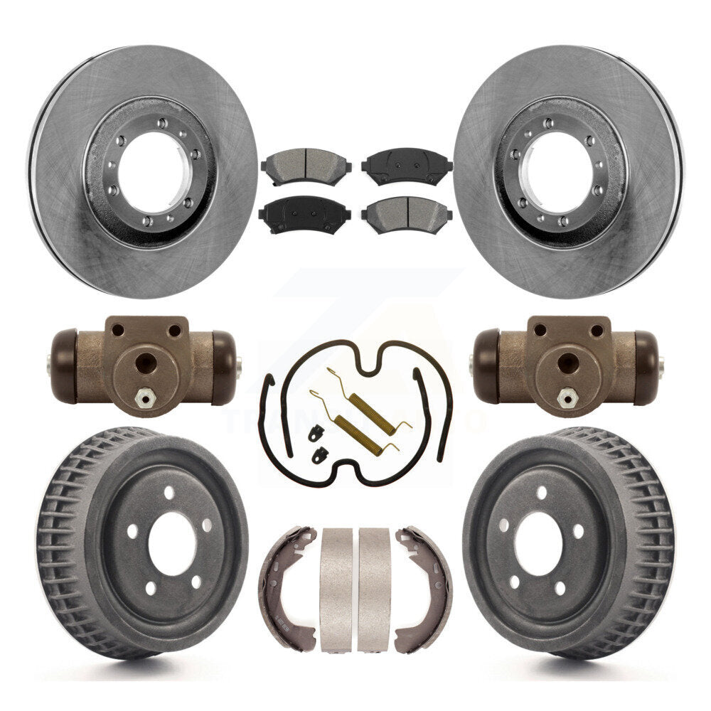 Kit de tambour à plaquettes semi-métalliques, Rotor de frein à disque avant et arrière (9 pièces) pour Pontiac Montan