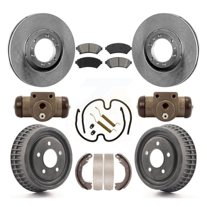 Kit de tambour à plaquettes semi-métalliques, Rotor de frein à disque avant et arrière (9 pièces) pour Pontiac Montan