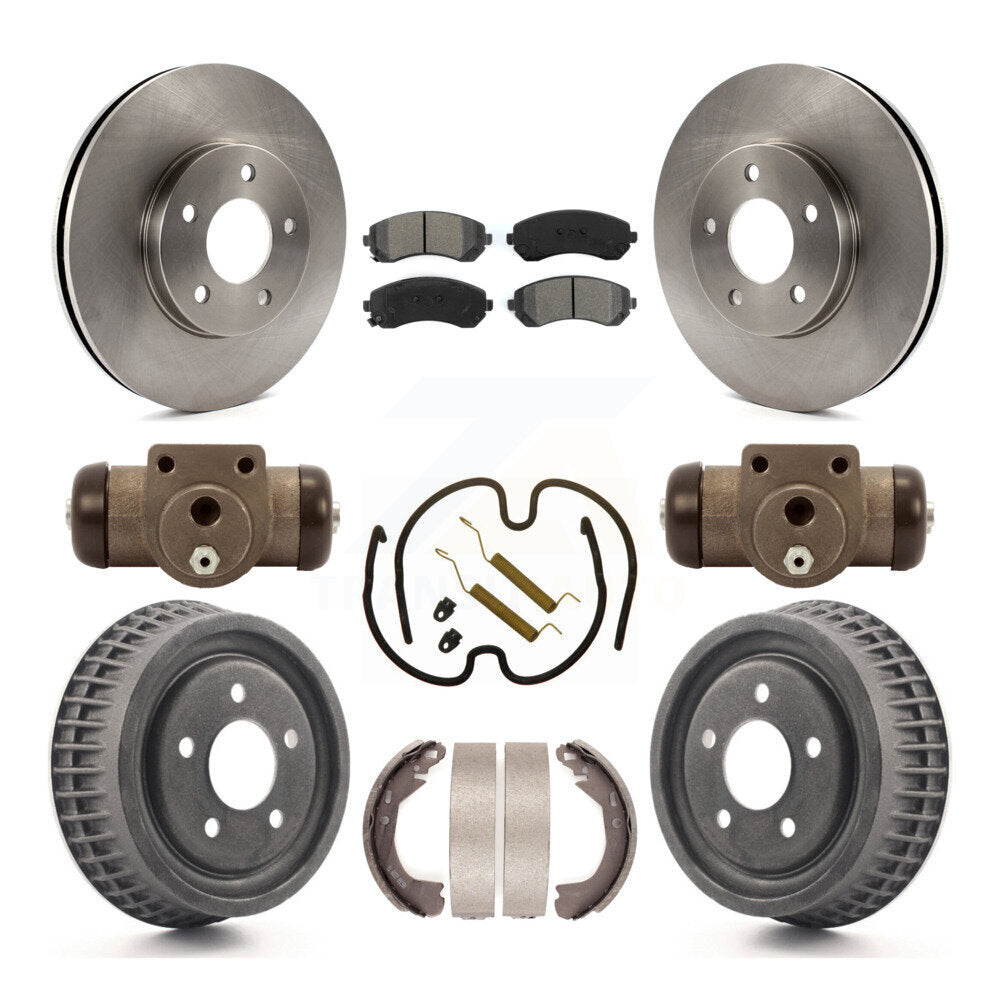 Kit de tambour à plaquettes semi-métalliques, Rotor de frein à disque avant et arrière (9 pièces) pour Pontiac Montan