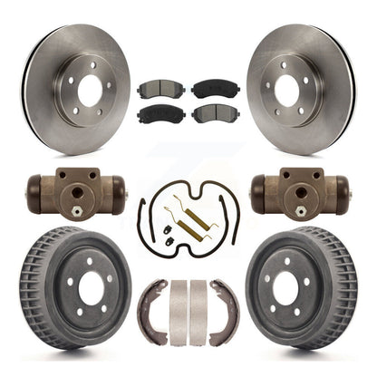 Kit de tambour à plaquettes semi-métalliques, Rotor de frein à disque avant et arrière (9 pièces) pour Pontiac Montan