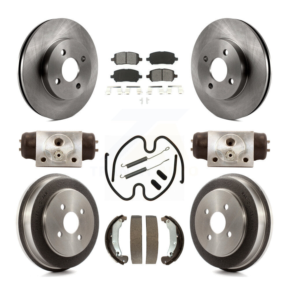 Kit de tambour à plaquettes semi-métalliques pour Rotor de frein à disque avant et arrière (9 pièces) pour Saturn Io 2003