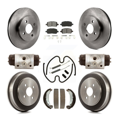 Kit de tambour à plaquettes semi-métalliques pour Rotor de frein à disque avant et arrière (9 pièces) pour Saturn Io 2003