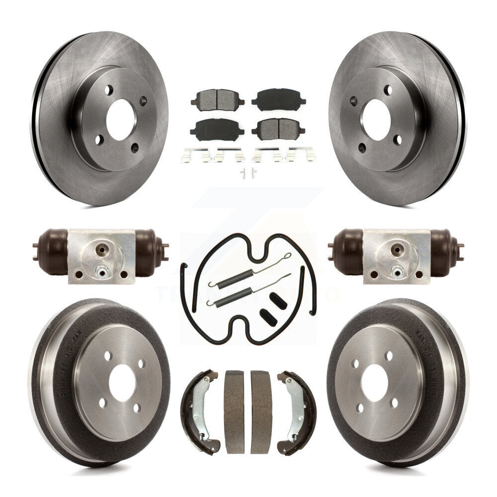 Kit de tambour à plaquettes semi-métalliques pour Rotor de frein avant et arrière (9 pièces) pour Chevrolet Cobalt Io