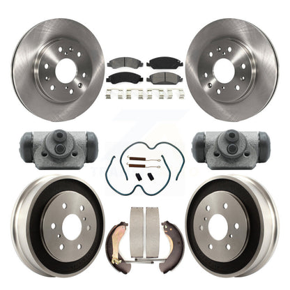 Rotors de frein avant et arrière, Kit de tambour à plaquettes semi-métalliques (9 pièces) pour Chevrolet Silverad