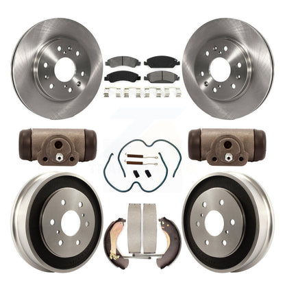Rotors de frein avant et arrière, Kit de tambour à plaquettes semi-métalliques (9 pièces) pour Chevrolet Silverad