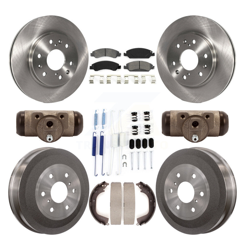 Kit de tambour à plaquettes semi-métalliques, Rotor de frein à disque avant et arrière (9 pièces) pour GMC Sierra 150