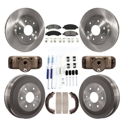 Kit de tambour à plaquettes semi-métalliques, Rotor de frein à disque avant et arrière (9 pièces) pour GMC Sierra 150