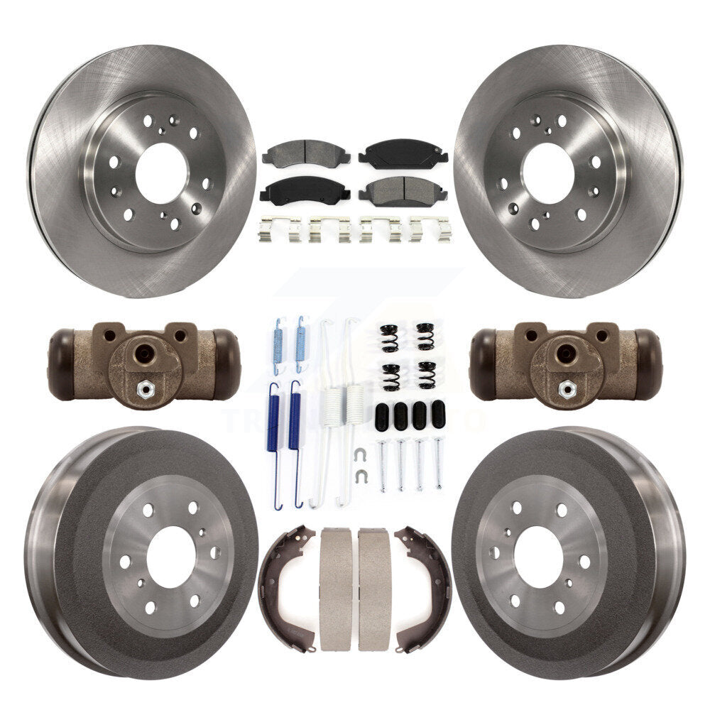 Kit de tambour à plaquettes semi-métalliques, Rotor de frein à disque avant et arrière (9 pièces) pour GMC Sierra 150