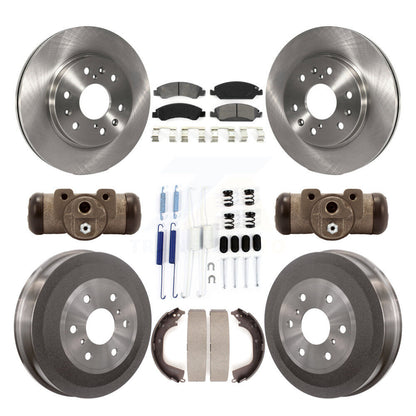 Kit de tambour à plaquettes semi-métalliques, Rotor de frein à disque avant et arrière (9 pièces) pour GMC Sierra 150