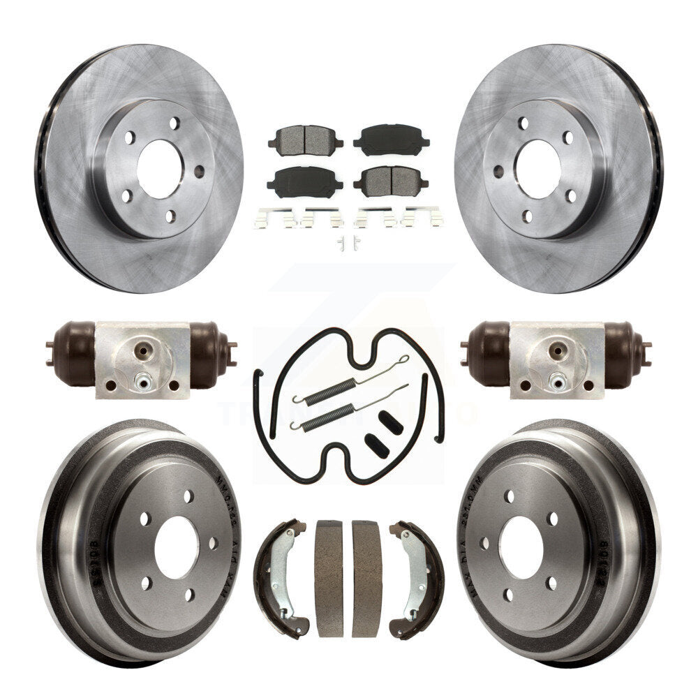 Kit de plaquettes et de tambour semi-métalliques pour Rotor de frein avant et arrière (9 pièces) pour Chevrolet Cobal