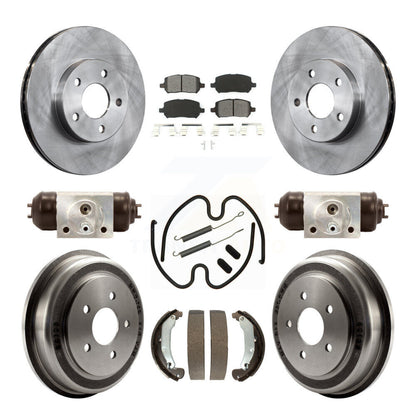 Kit de plaquettes et de tambour semi-métalliques pour Rotor de frein avant et arrière (9 pièces) pour Chevrolet Cobal