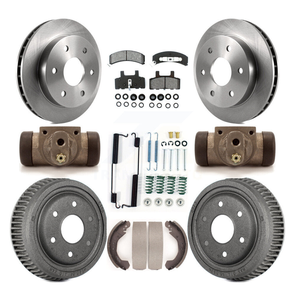 Kit de tambour à plaquettes semi-métalliques, Rotor de frein à disque avant et arrière (9 pièces) pour Chevrolet K150
