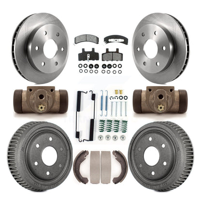 Kit de tambour à plaquettes semi-métalliques, Rotor de frein à disque avant et arrière (9 pièces) pour Chevrolet K150