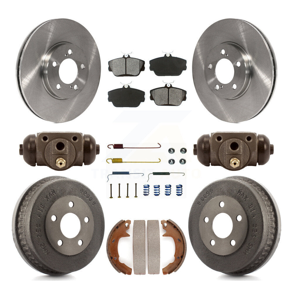 Kit de tambours à plaquettes semi-métalliques pour rotors de frein avant et arrière (9 pièces) pour Ford Taurus Mercur