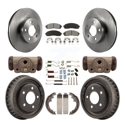 Kit de tambour à plaquettes semi-métalliques, Rotor de frein à disque avant et arrière (9 pièces) pour Ford Ranger 4W