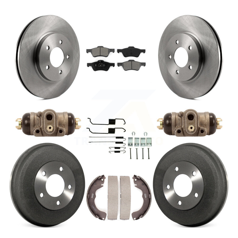 Kit de tambours à plaquettes semi-métalliques pour rotors de frein avant et arrière (9 pièces) pour Ford Escape Mercur