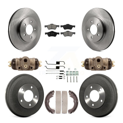 Kit de tambours à plaquettes semi-métalliques pour rotors de frein avant et arrière (9 pièces) pour Ford Escape Mercur