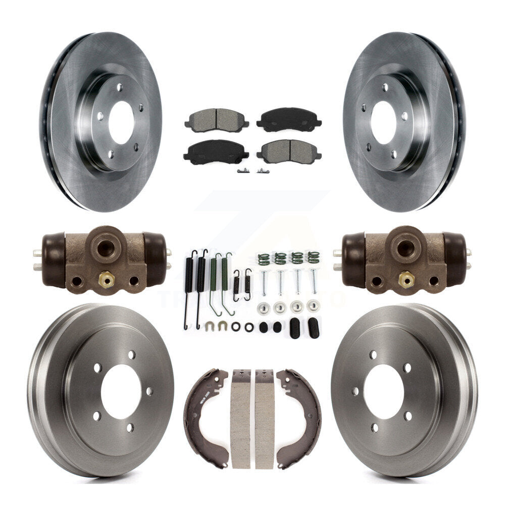 Kit de tambour à plaquettes semi-métalliques pour Rotor de frein avant et arrière (9 pièces) pour Jeep Patriot Compas