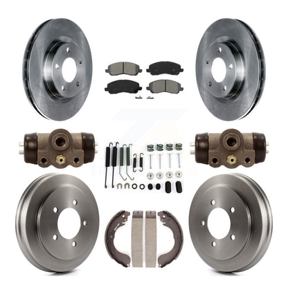 Kit de tambour à plaquettes semi-métalliques pour Rotor de frein avant et arrière (9 pièces) pour Jeep Patriot Compas