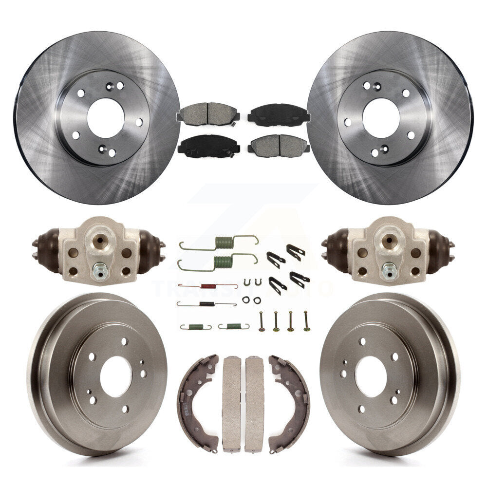 Kit de tambours à plaquettes semi-métalliques pour rotors de frein avant et arrière (9 pièces) pour Honda Civic G 2011