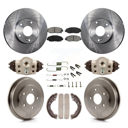 Kit de tambours à plaquettes semi-métalliques pour rotors de frein avant et arrière (9 pièces) pour Honda Civic G 2011