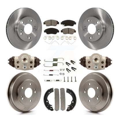 Kit de plaquettes et de tambour semi-métalliques pour Rotor de frein avant et arrière (9 pièces) pour Honda Civic Hybri
