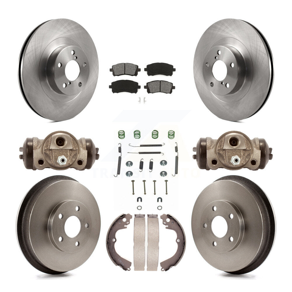 Kit de plaquettes et tambours semi-métalliques pour Rotor de frein avant et arrière (9 pièces) pour Subaru Impreza WR