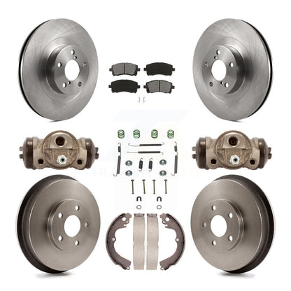 Kit de plaquettes et tambours semi-métalliques pour Rotor de frein avant et arrière (9 pièces) pour Subaru Impreza WR