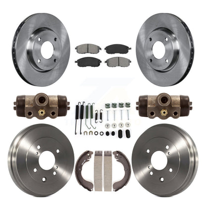 Kit de tambours à plaquettes semi-métalliques pour rotors de frein avant et arrière (9 pièces) pour Nissan Versa Sentr