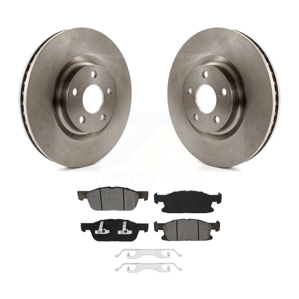 Kit de disques de frein à disque avant et plaquettes semi-métalliques pour Ford Edge K8S-102576