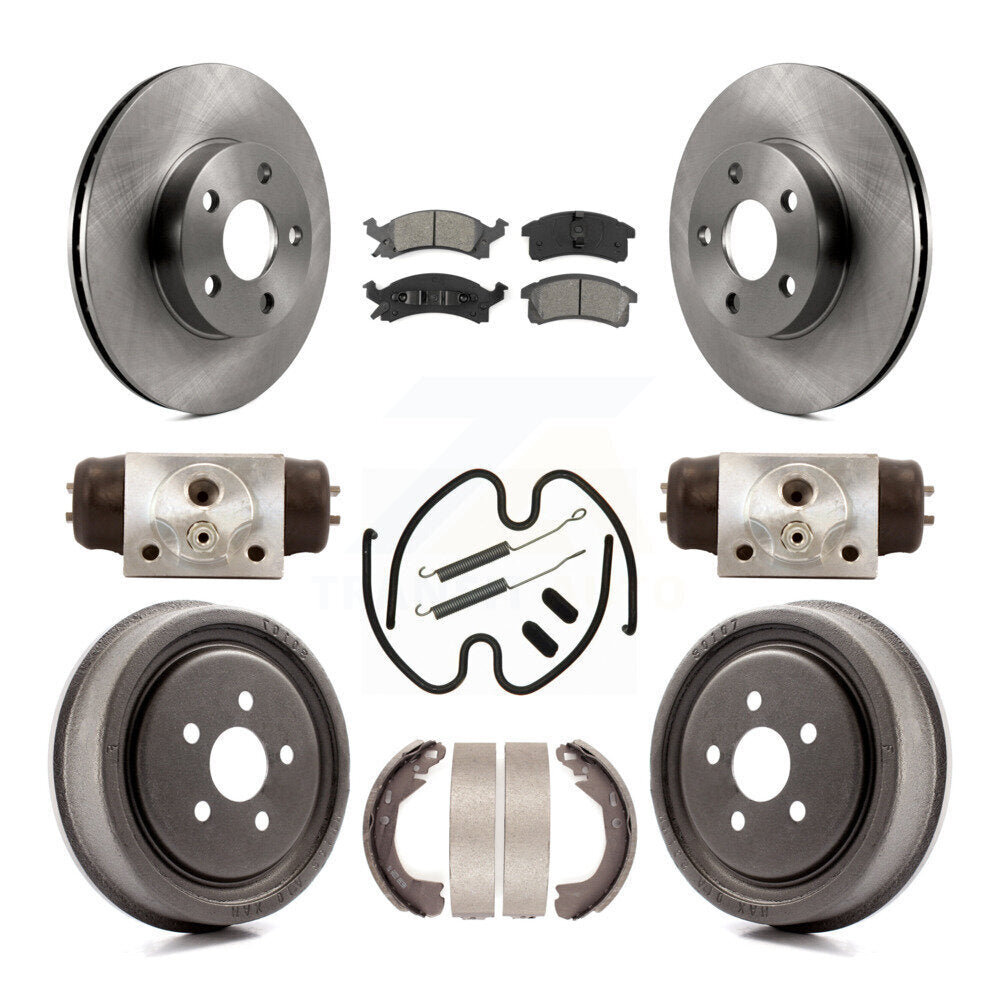 Kit de plaquettes et tambours semi-métalliques pour Rotor de frein avant et arrière (9 pièces) pour Chevrolet Cavalie