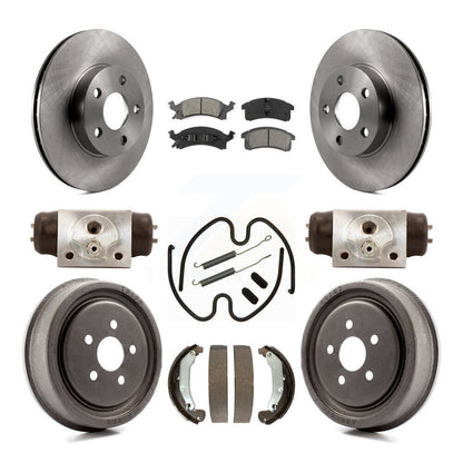Kit de tambour à plaquettes semi-métalliques, Rotor de frein à disque avant et arrière (9 pièces) pour Pontiac Sunfir