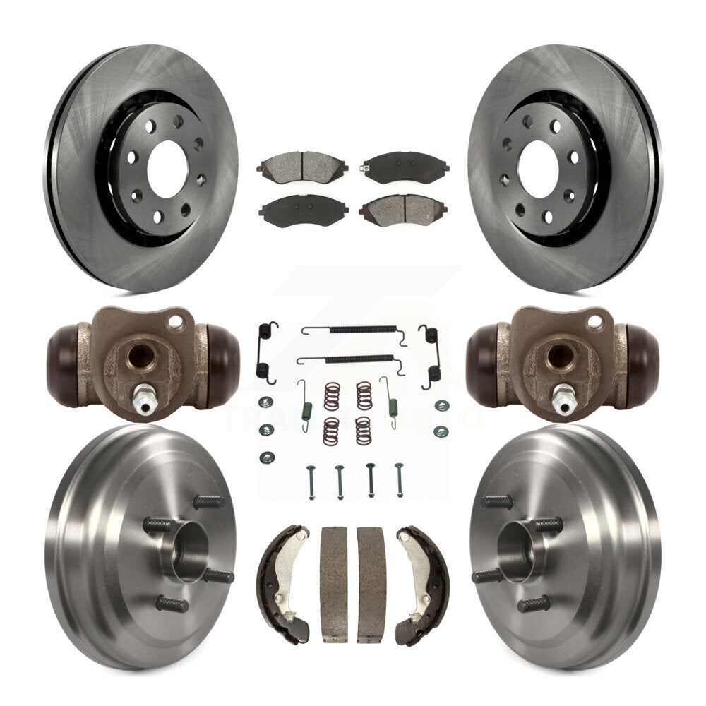 Kit de tambour à plaquettes semi-métalliques pour Rotor de frein avant et arrière (9 pièces) pour Chevrolet Aveo Aveo