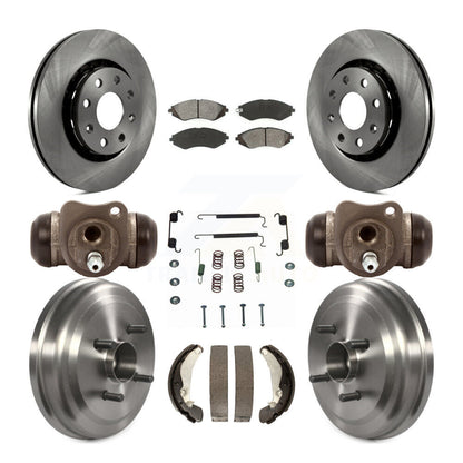 Kit de tambour à plaquettes semi-métalliques pour Rotor de frein avant et arrière (9 pièces) pour Chevrolet Aveo Aveo