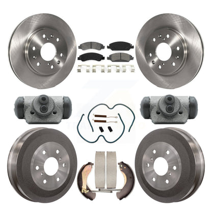 Rotors de frein avant et arrière, Kit de tambour à plaquettes semi-métalliques (9 pièces) pour Chevrolet Silverad