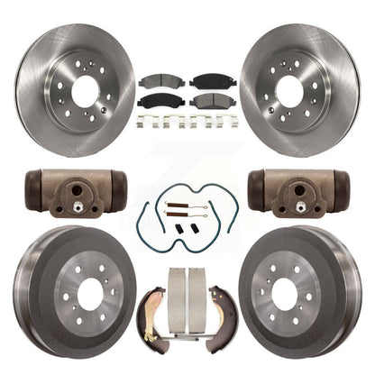 Rotors de frein avant et arrière, Kit de tambour à plaquettes semi-métalliques (9 pièces) pour Chevrolet Silverad