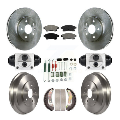Kit de tambour à plaquettes semi-métalliques, Rotor de frein à disque avant et arrière (9 pièces) pour Chevrolet Soni
