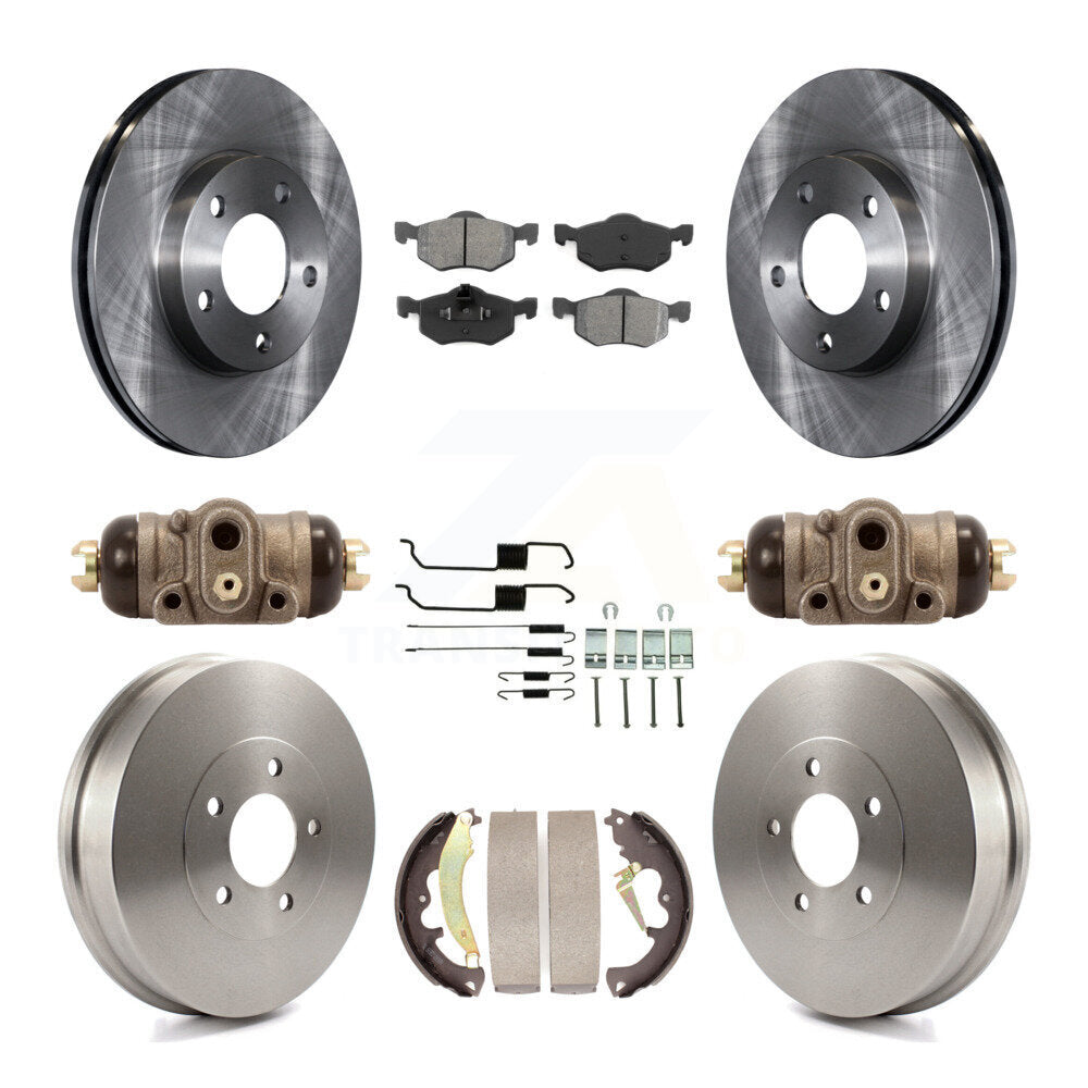 Kit de tambours à plaquettes semi-métalliques pour rotors de frein avant et arrière (9 pièces) pour Ford Escape Mercur